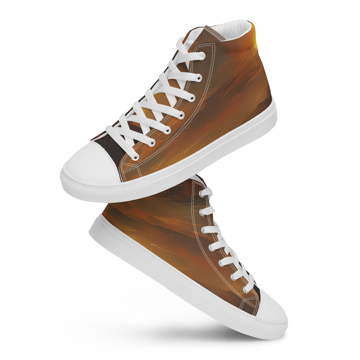 Women's High Top Canvas Shoes - Sunset Shores