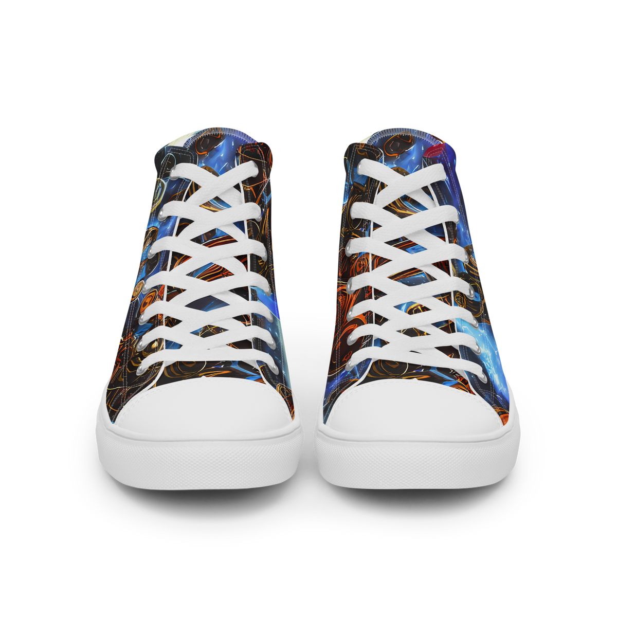 Men's High Top Canvas Shoes - Pimenov's Cosmos
