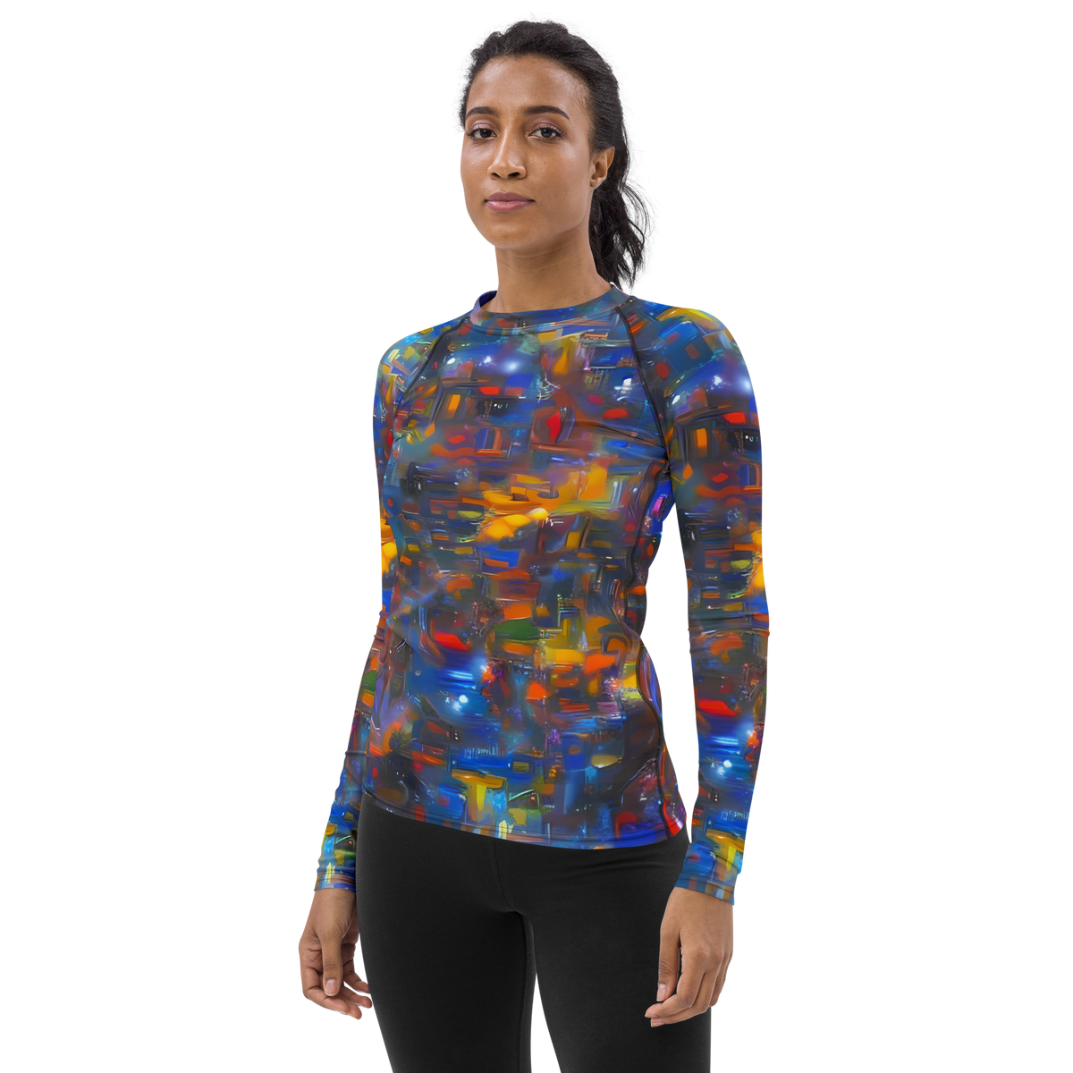 Women's Rash Guard - Abstract Conflux