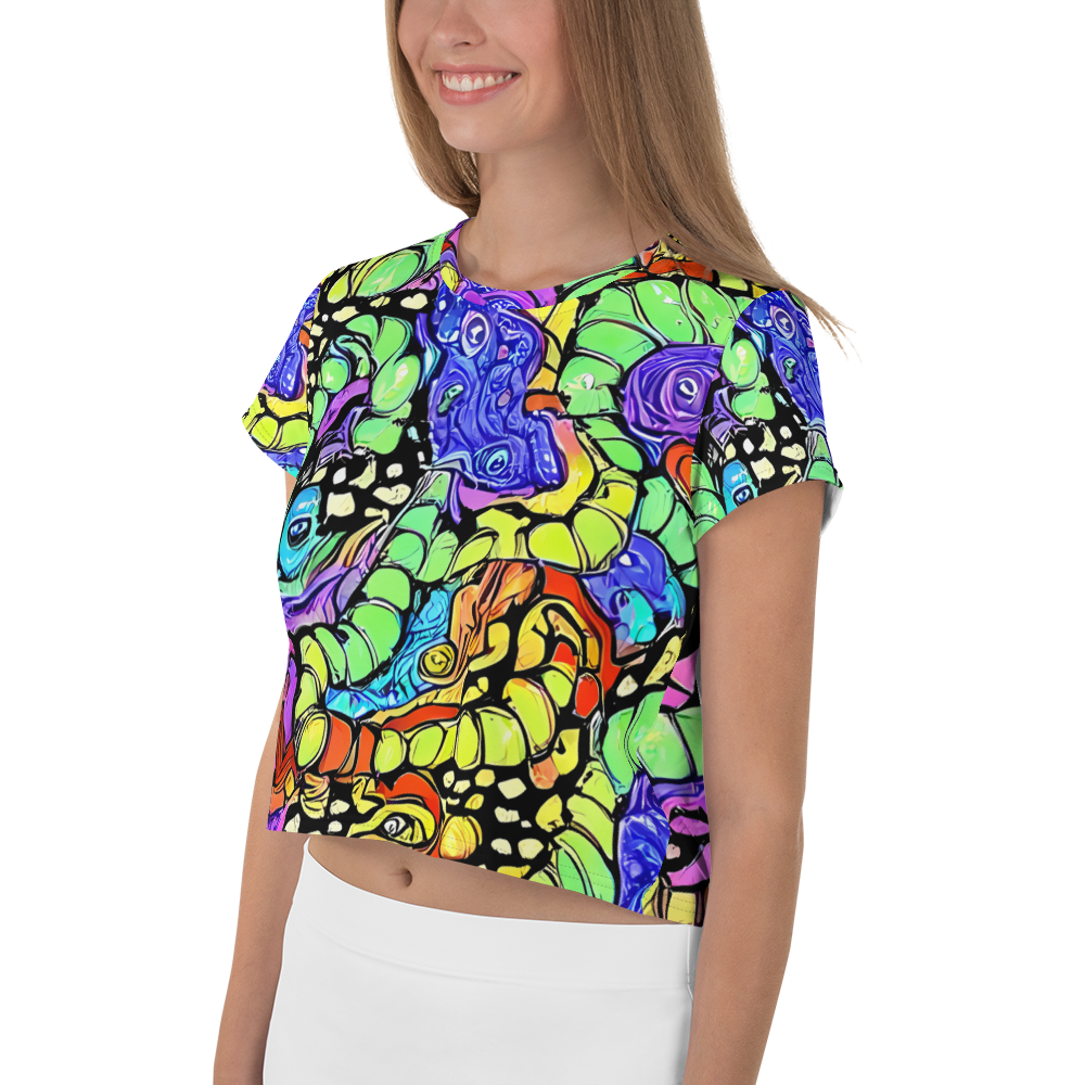 Women's Crop Tee - Frostwork Fantasy