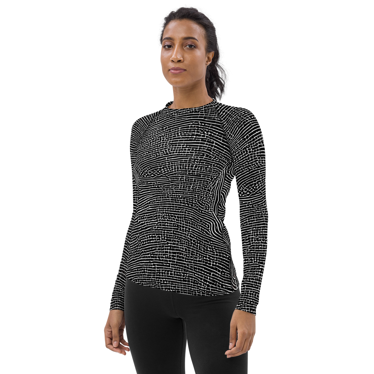 Women's Rash Guard - Zenith Stripes