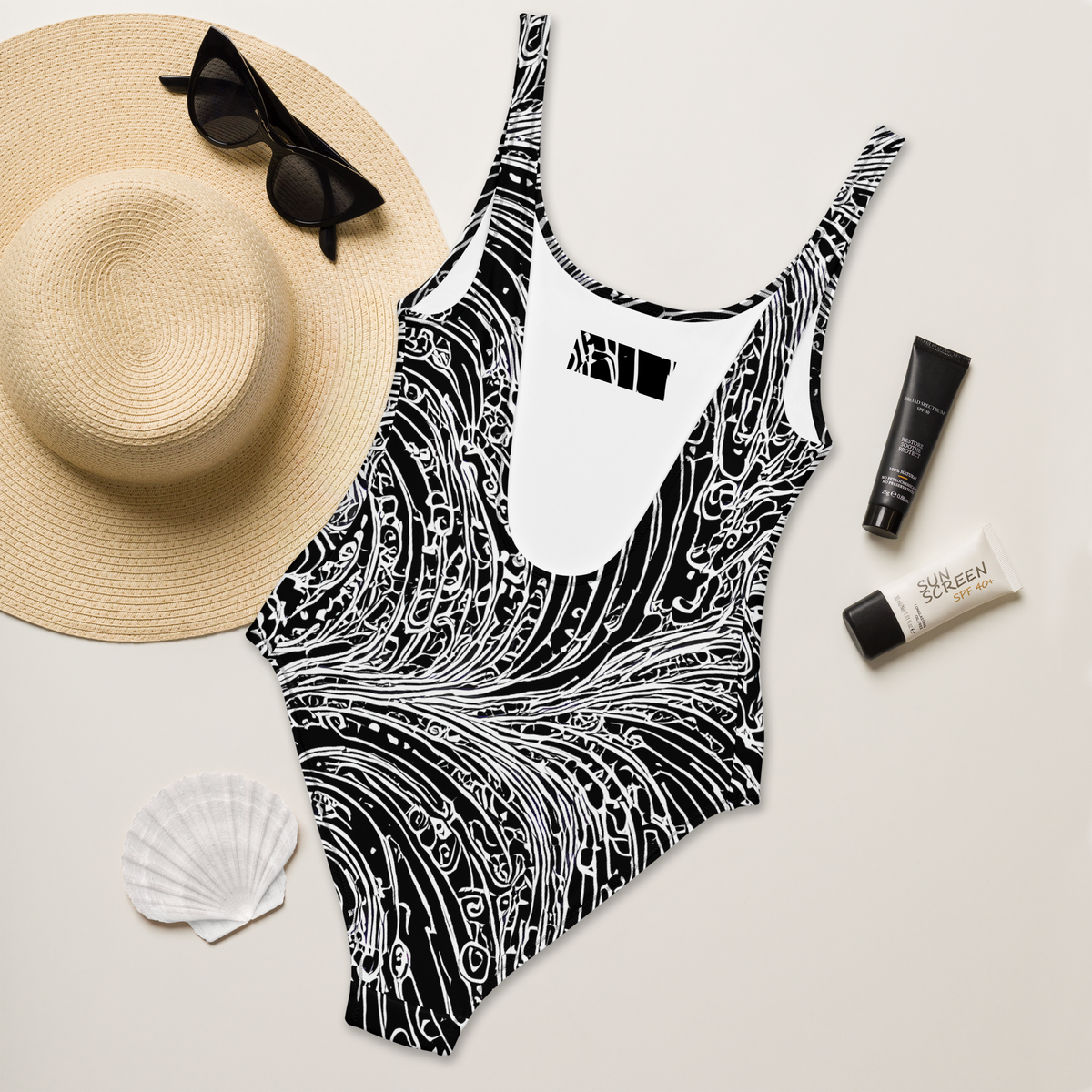 One-Piece Swimsuit - Stellar Tsunami