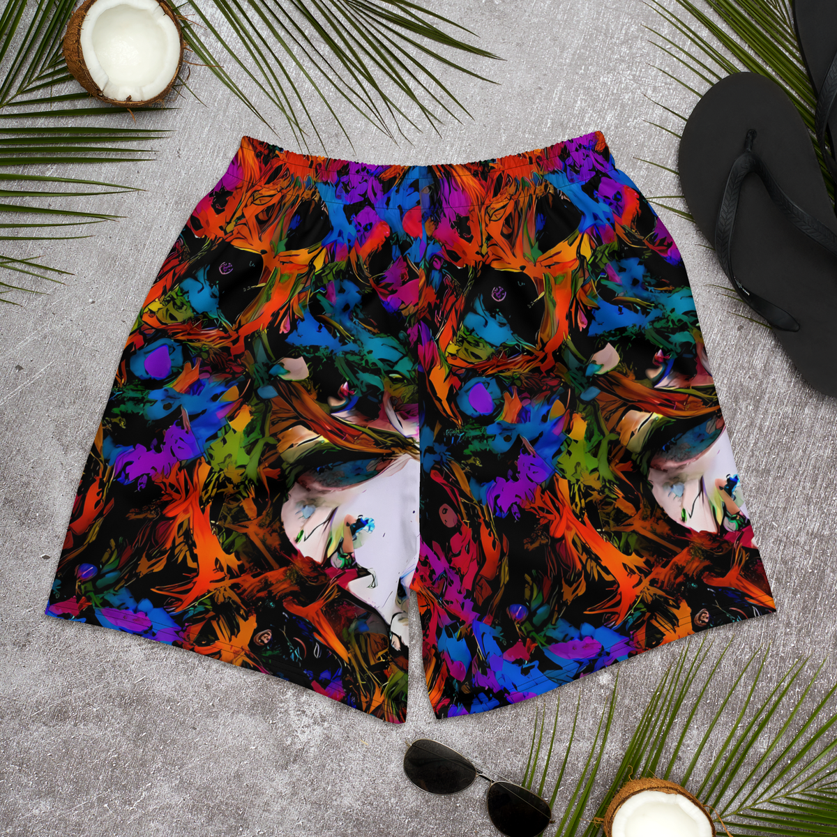 Men's Athletic Shorts - Sultry Smoke