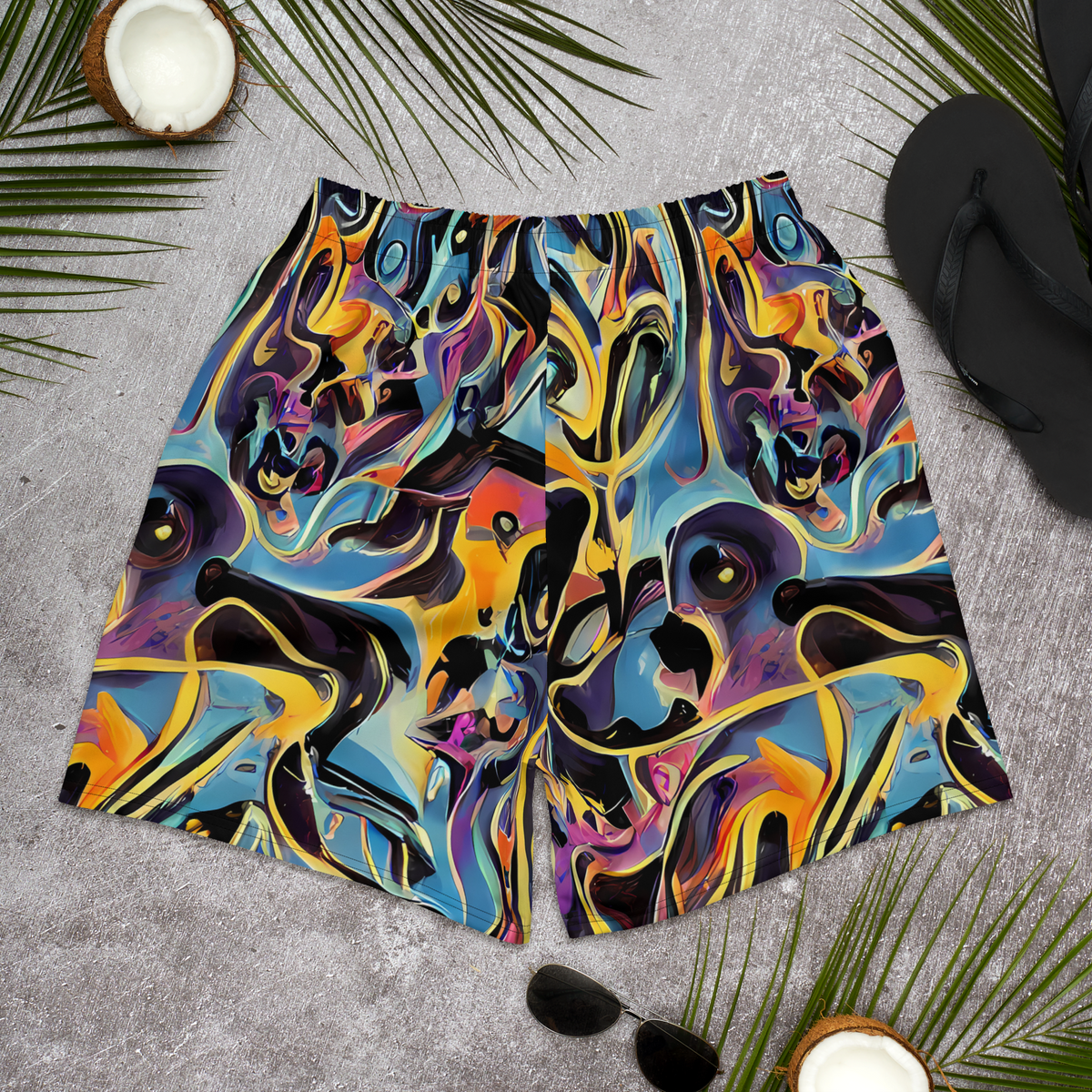 Men's Athletic Shorts - Newtonian Rhapsody