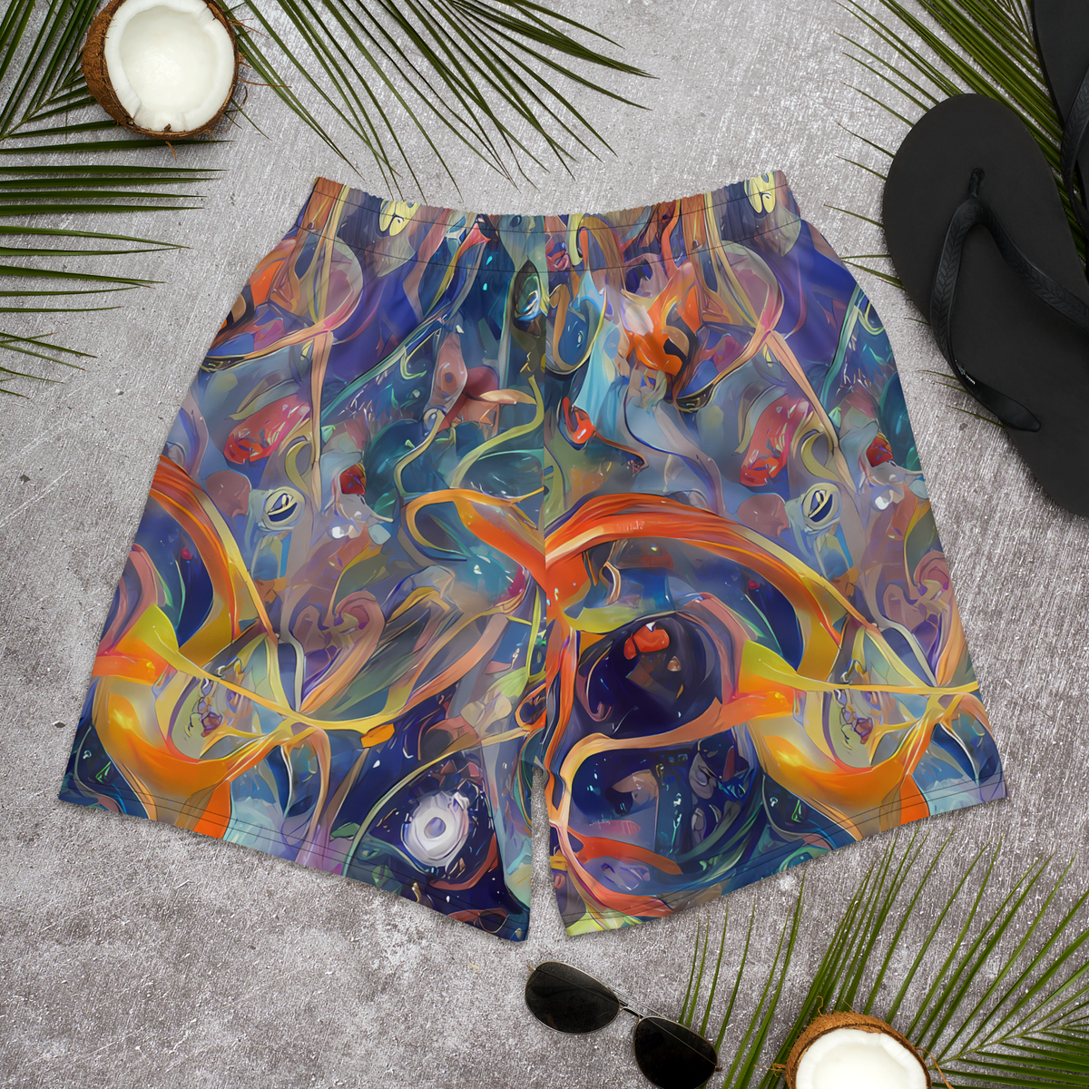 Men's Athletic Shorts - Spectral Swathe