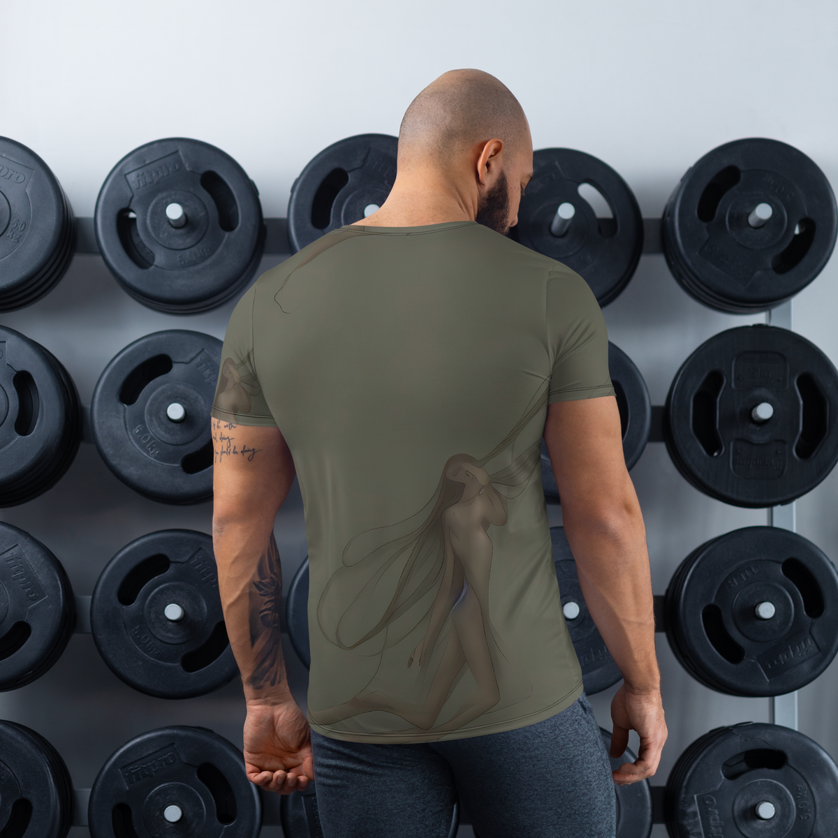 Men's Athletic T-Shirt - Valsecchi's Veil
