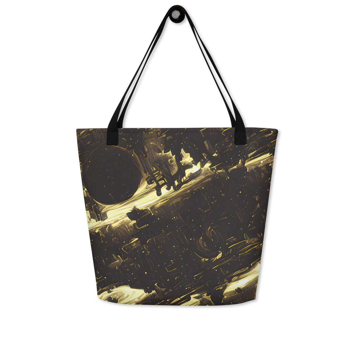 Large Tote Bag w/ Pocket - Oceanic Echo