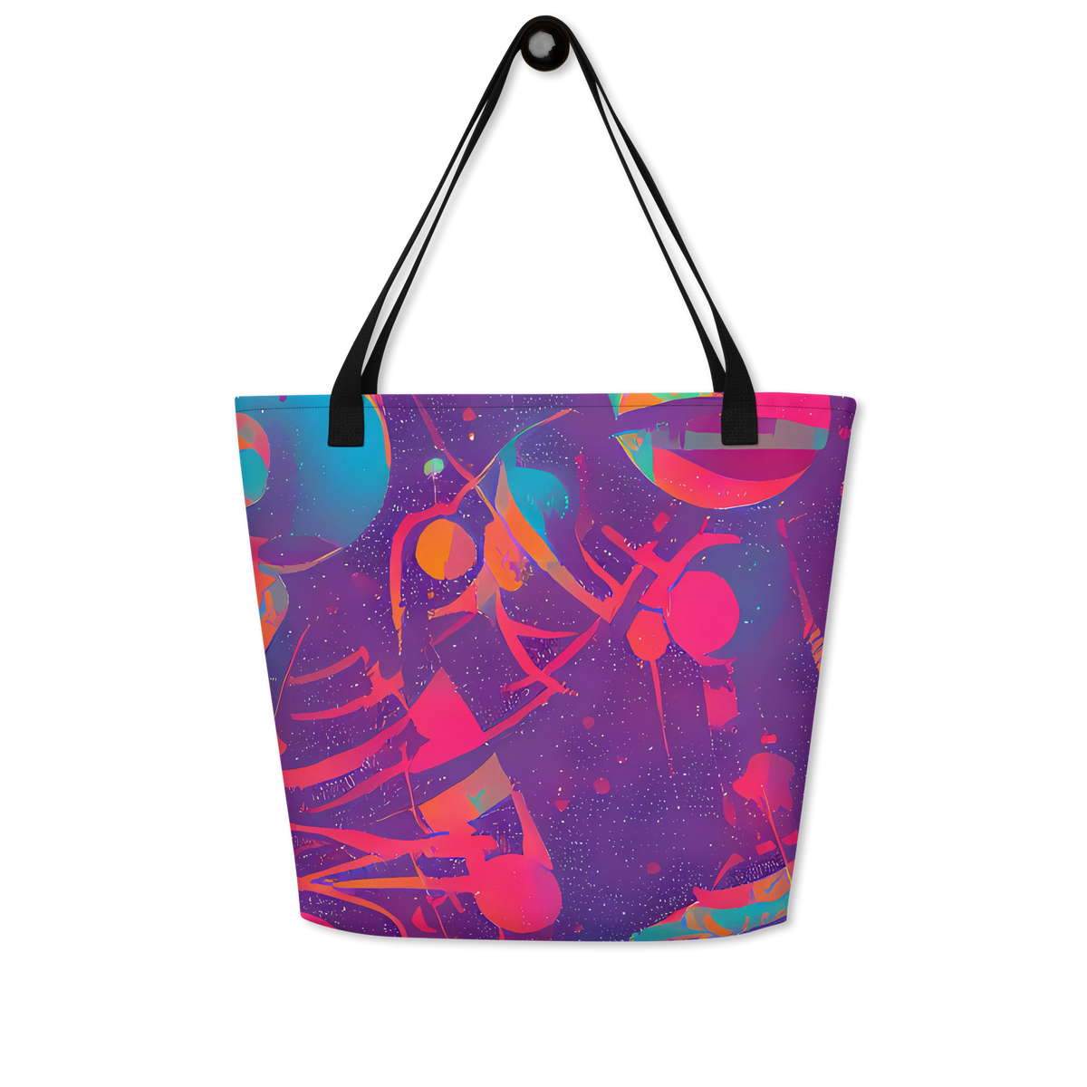 Large Tote Bag w/ Pocket - Spheric Rhapsody