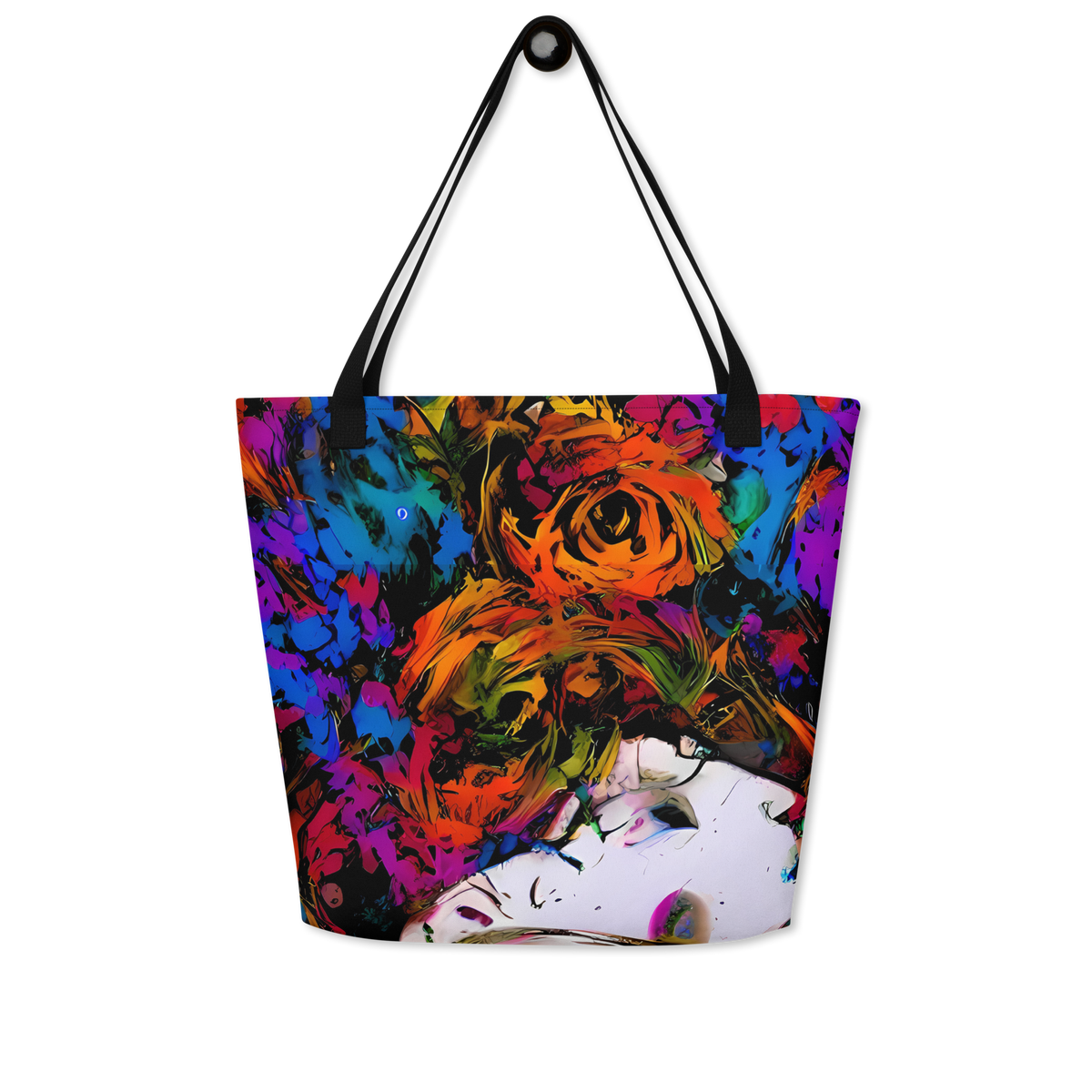 Large Tote Bag w/ Pocket - Sultry Smoke