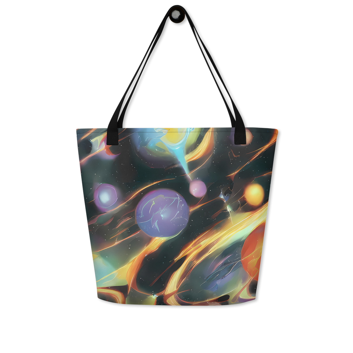 Large Tote Bag w/ Pocket - Fabritius Fantasy