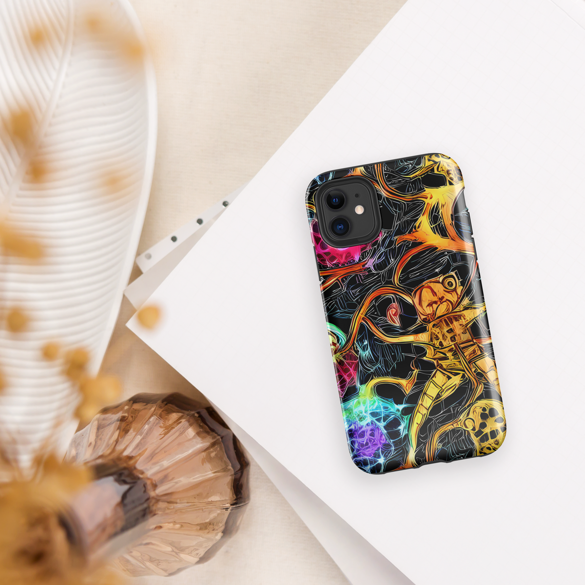 Tough Case for iPhone® - Psychedelic Pulsar