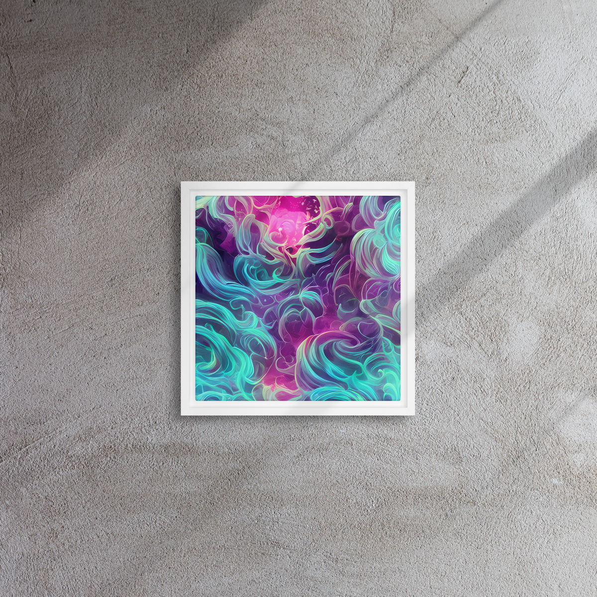 Framed Canvas - Galactic Bloom