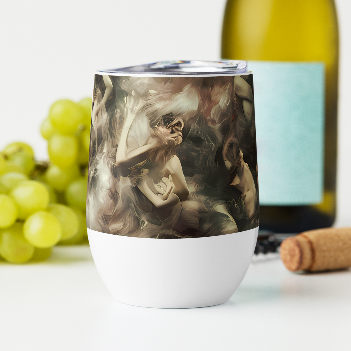 Wine Tumbler - Ceramic Swirl
