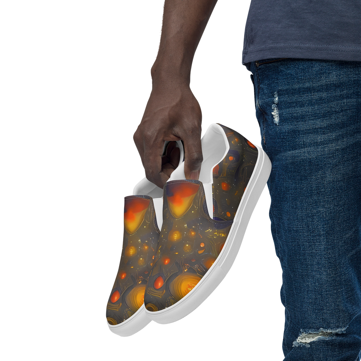 Men's Slip-On Canvas Shoes - Chromal Flux