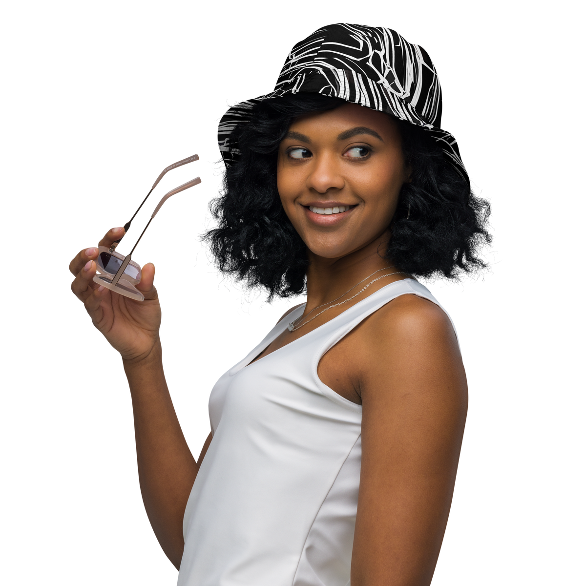 Reversible Bucket Hat - Biomech Spiral