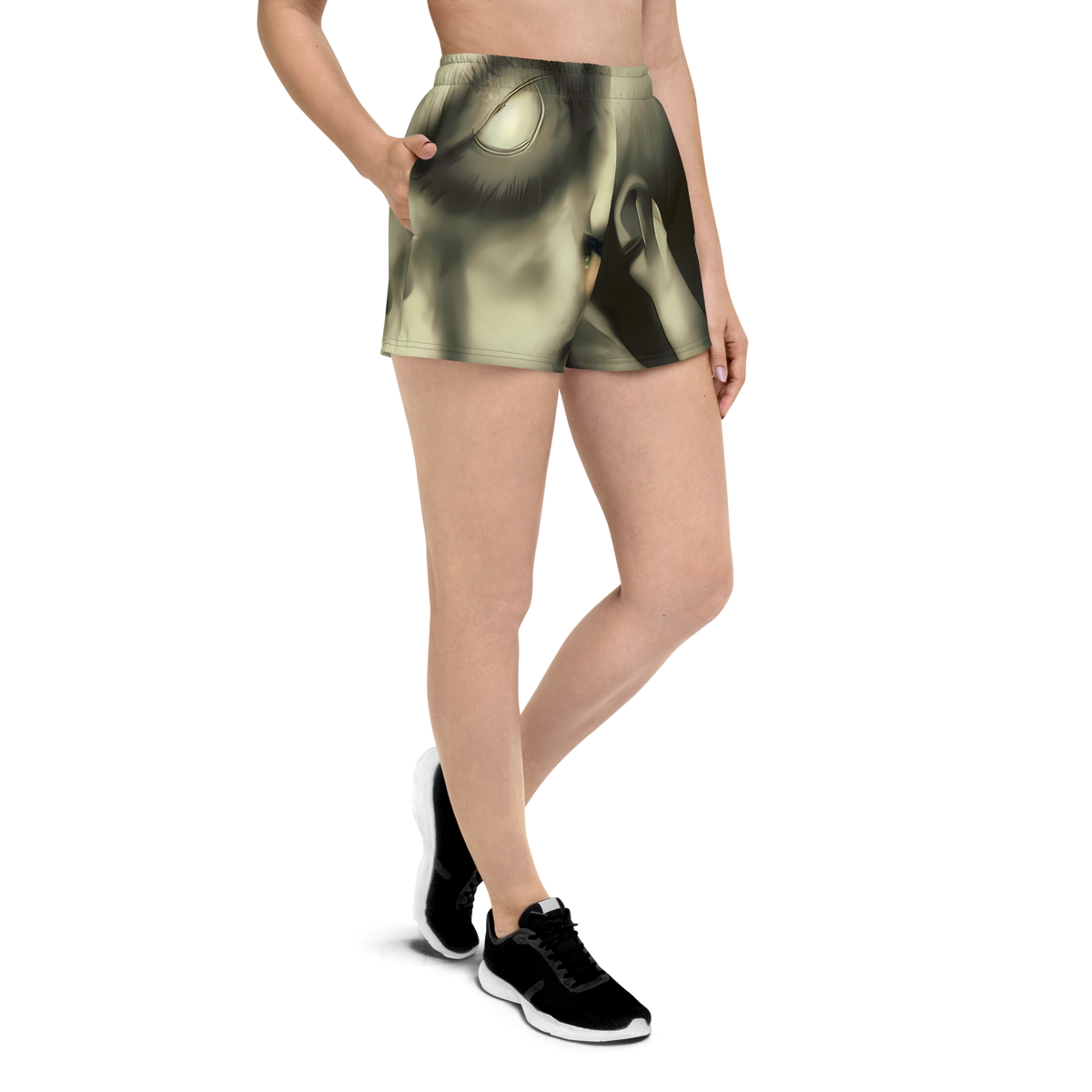 Women’s Athletic Shorts - Newtonian Whisper