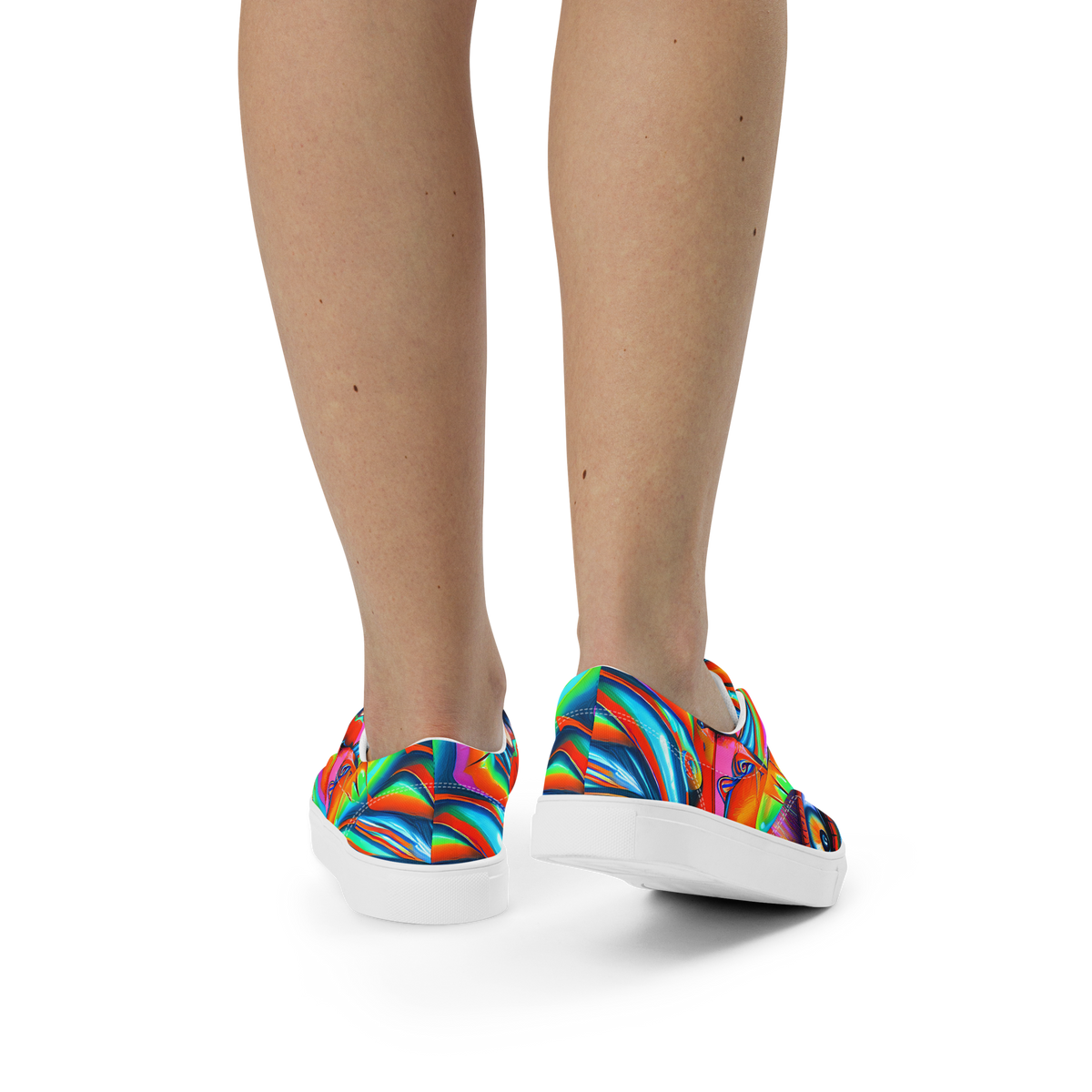 Women's Lace-Up Canvas Shoes - Kaleidovisions