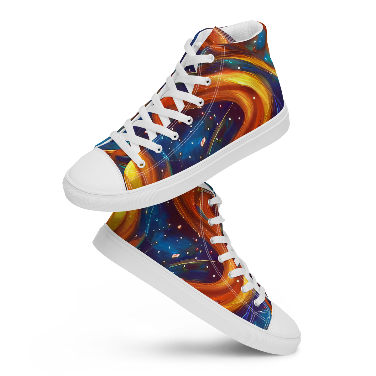 Men's High Top Canvas Shoes - Perez Whirl