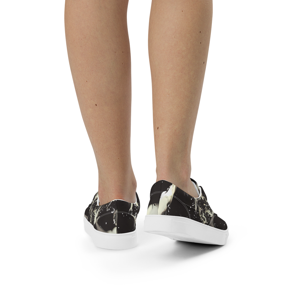 Women's Lace-Up Canvas Shoes - Newton's Silhouette