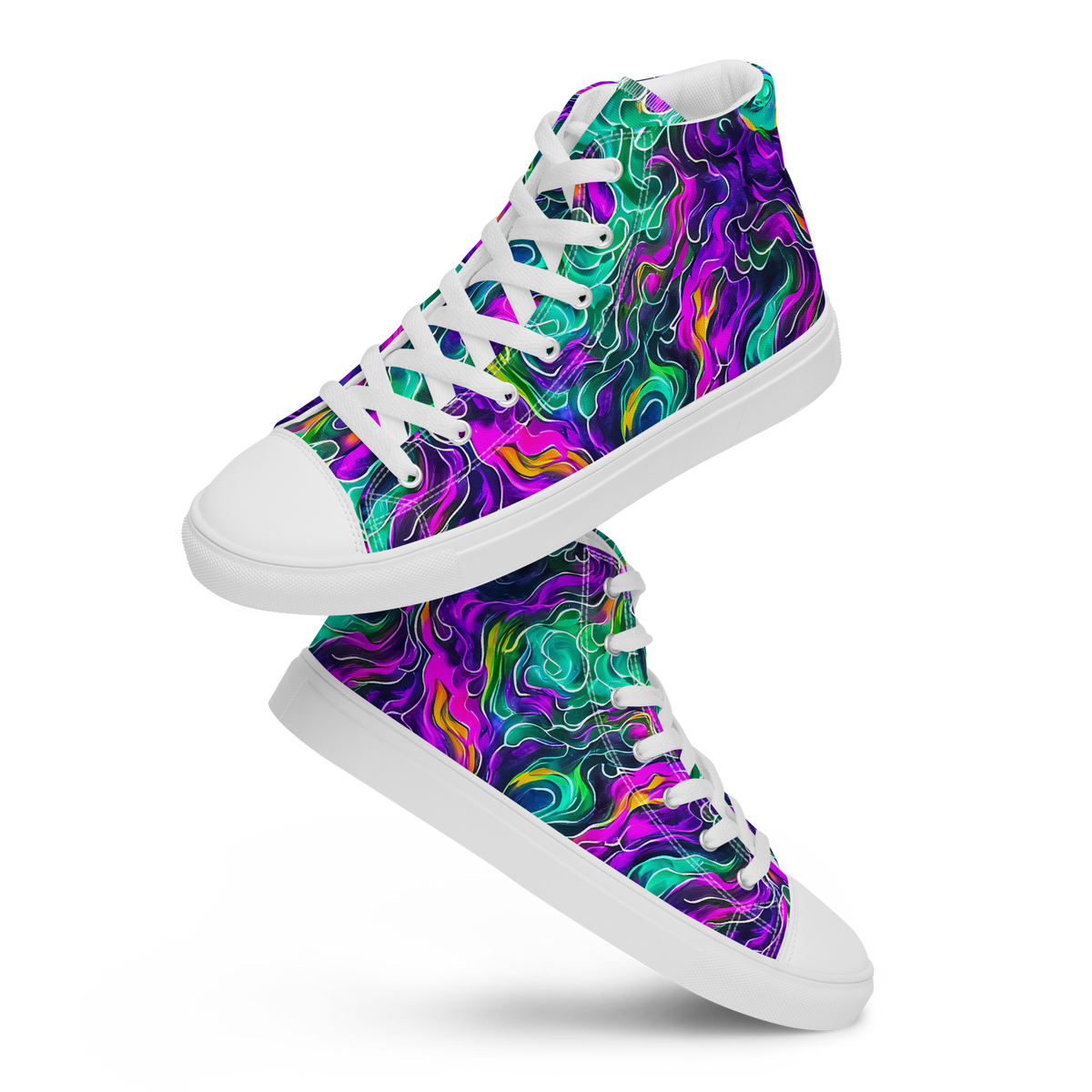 Women's High Top Canvas Shoes - Vortex Dream