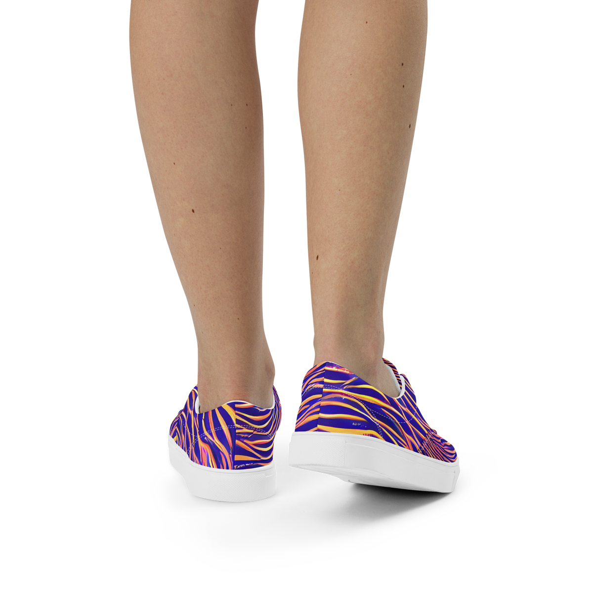 Women's Lace-Up Canvas Shoes - Vortex Strands
