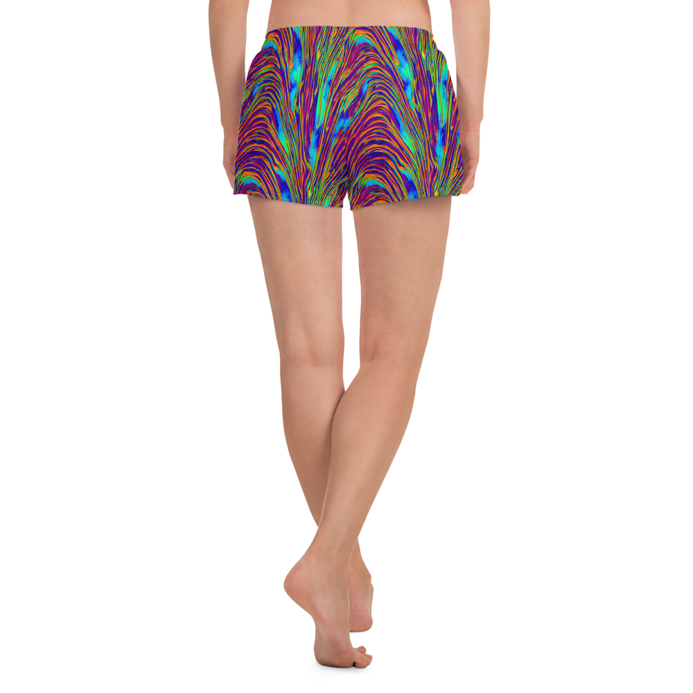 Women’s Athletic Shorts - Lux Waves