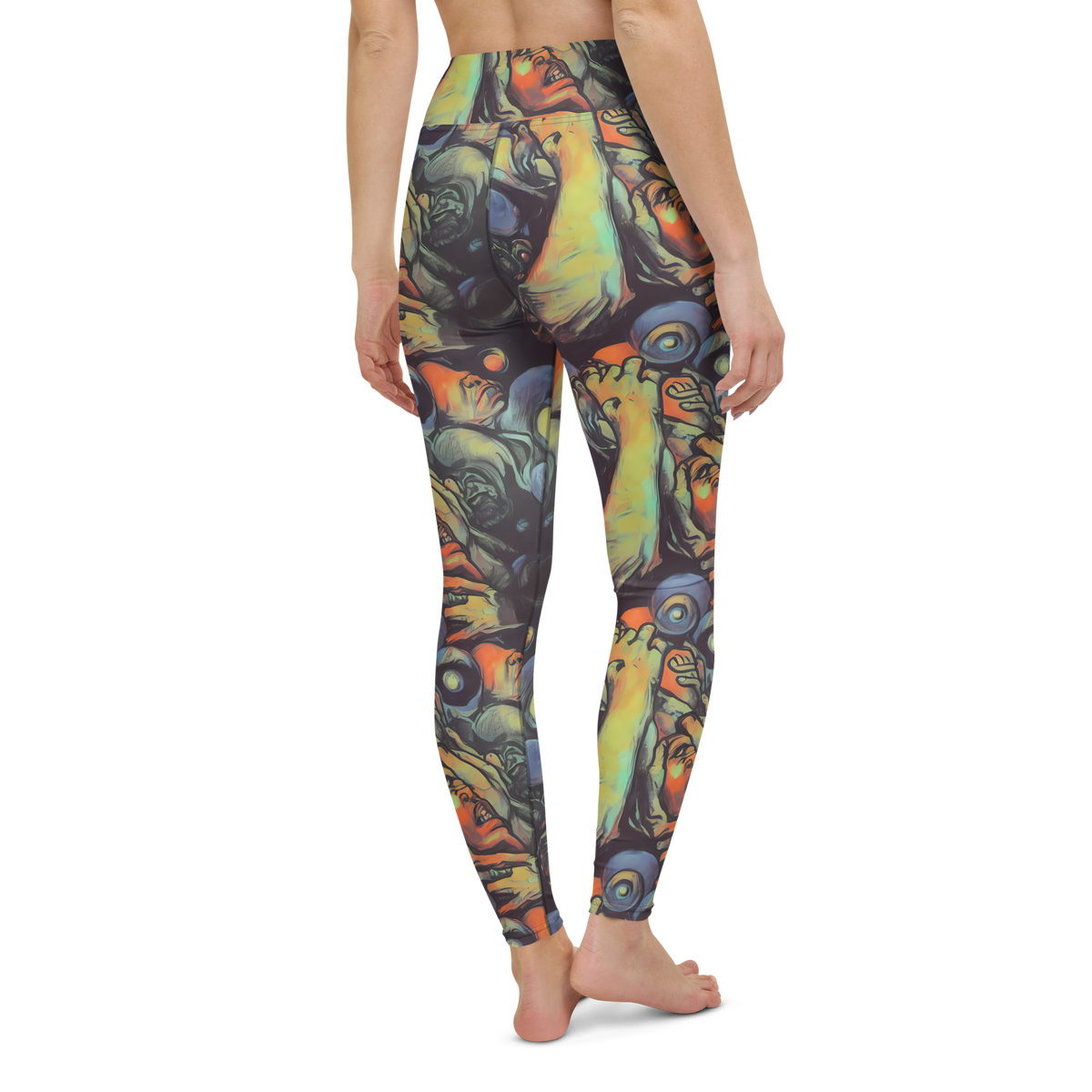 Yoga Leggings - Cosmic Scream