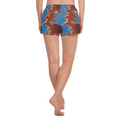 Women’s Athletic Shorts - Desert Vortex