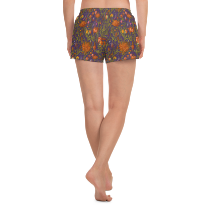 Women’s Athletic Shorts - Botanical Nebula