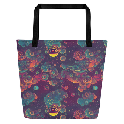 Large Tote Bag w/ Pocket - Nebula Dreamscape