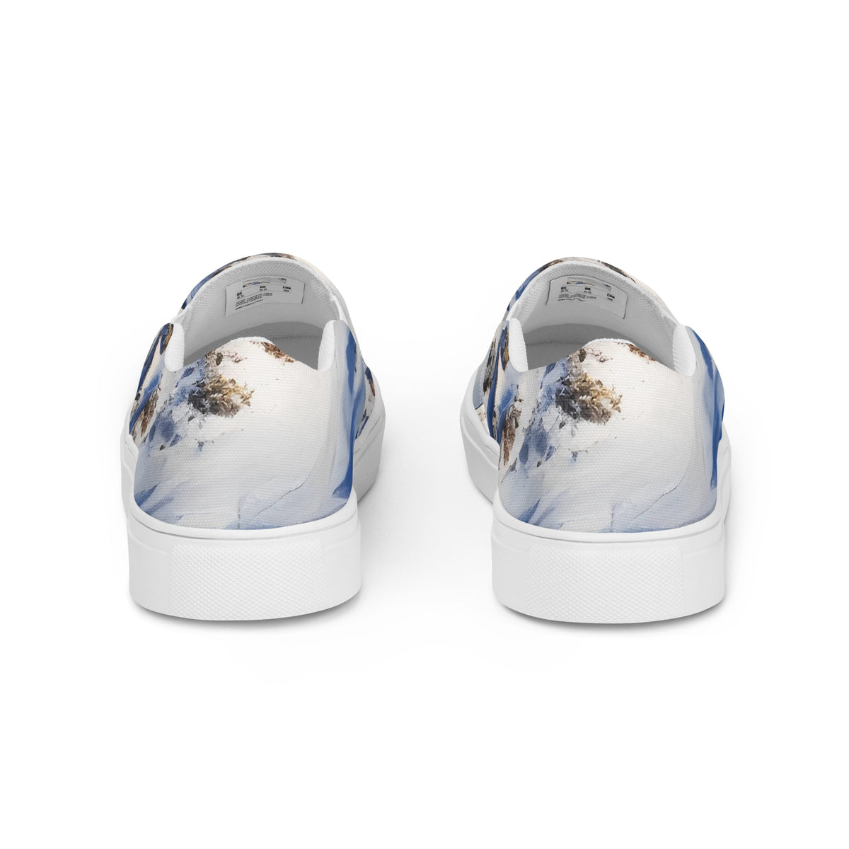 Men's Slip-On Canvas Shoes - Snowlit Peaks