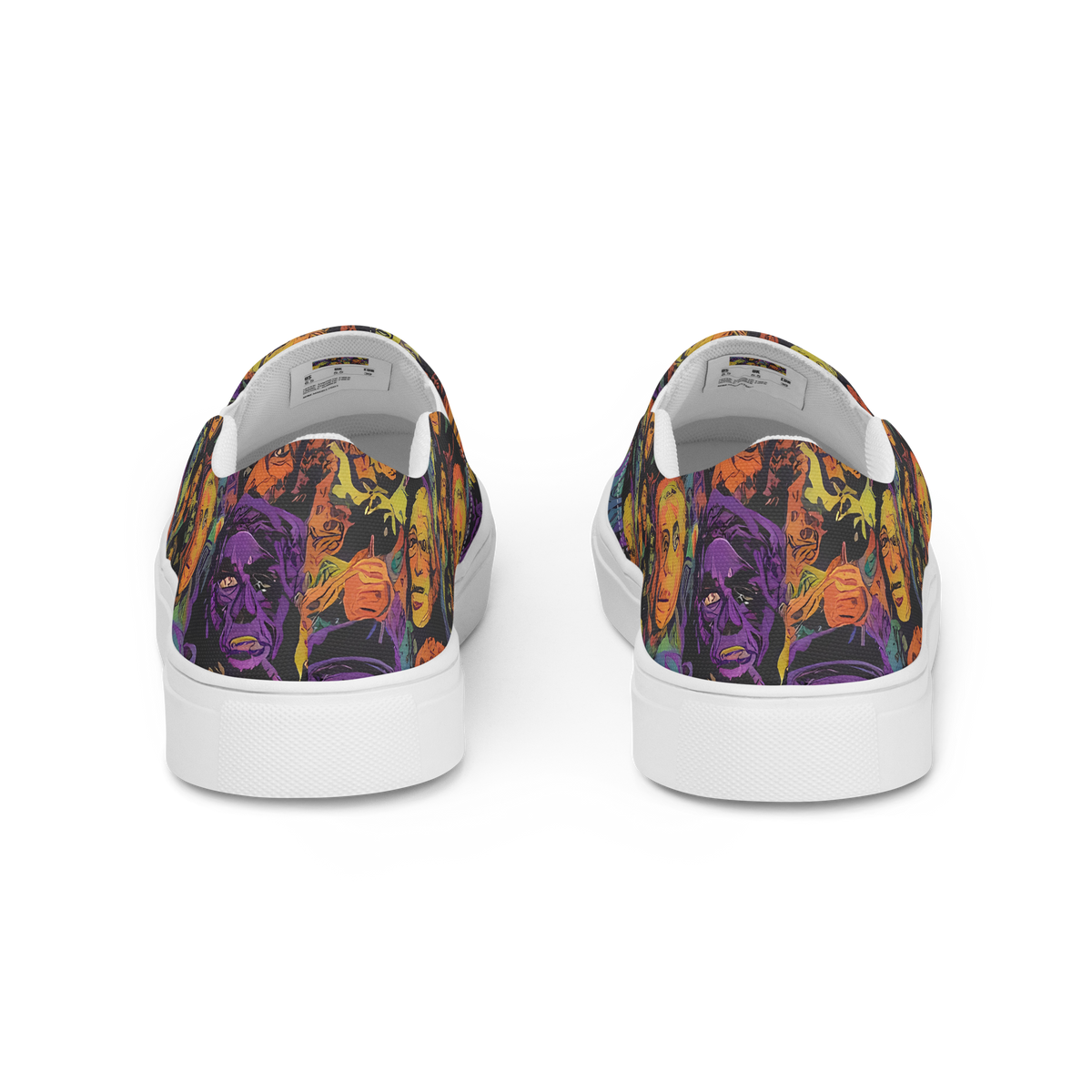Men's Slip-On Canvas Shoes - Kaleidoscopic Spirits
