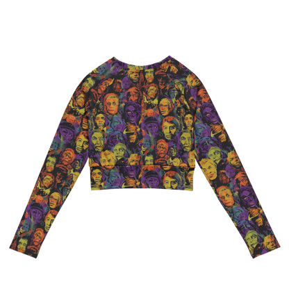 Long Sleeve Crop Top - Kaleidoscopic Spirits