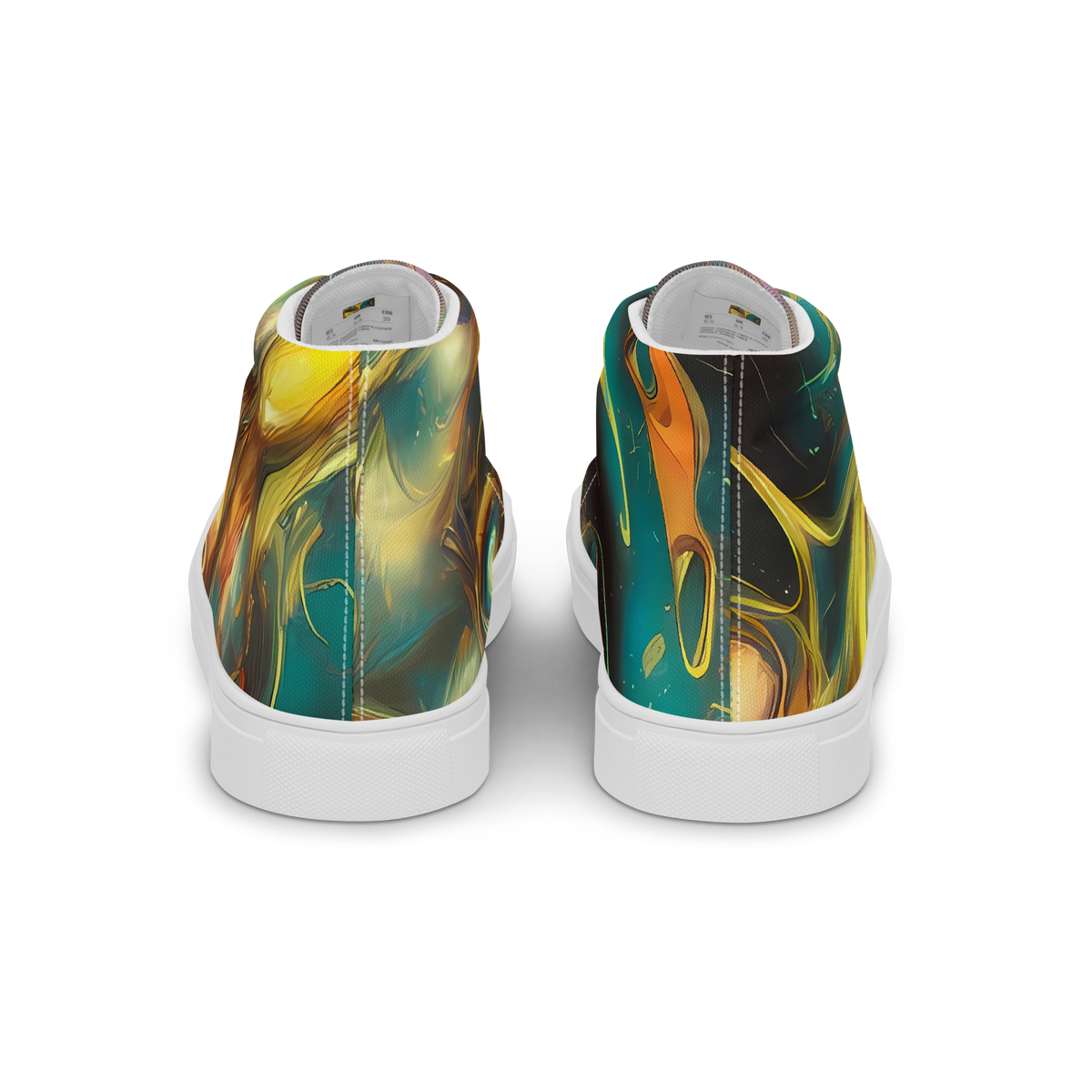 Women's High Top Canvas Shoes - Elegant Whirl