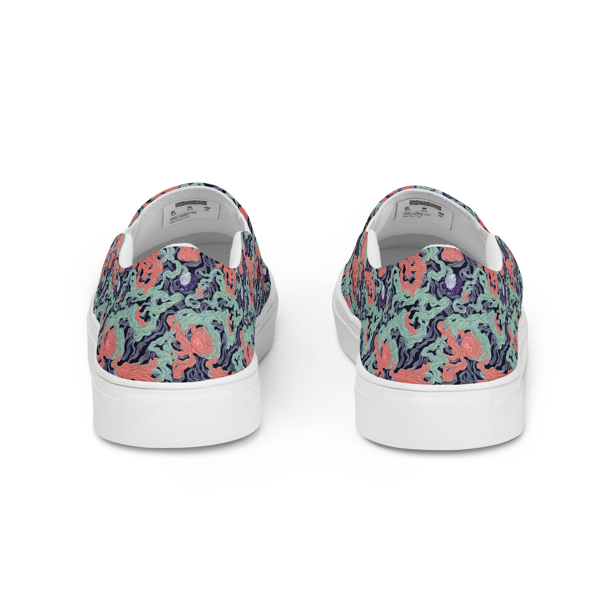 Women's Slip-On Canvas Shoes - Cosmic Coral