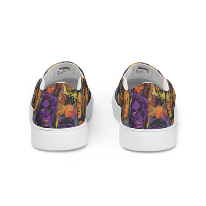 Women's Slip-On Canvas Shoes - Kaleidoscopic Spirits