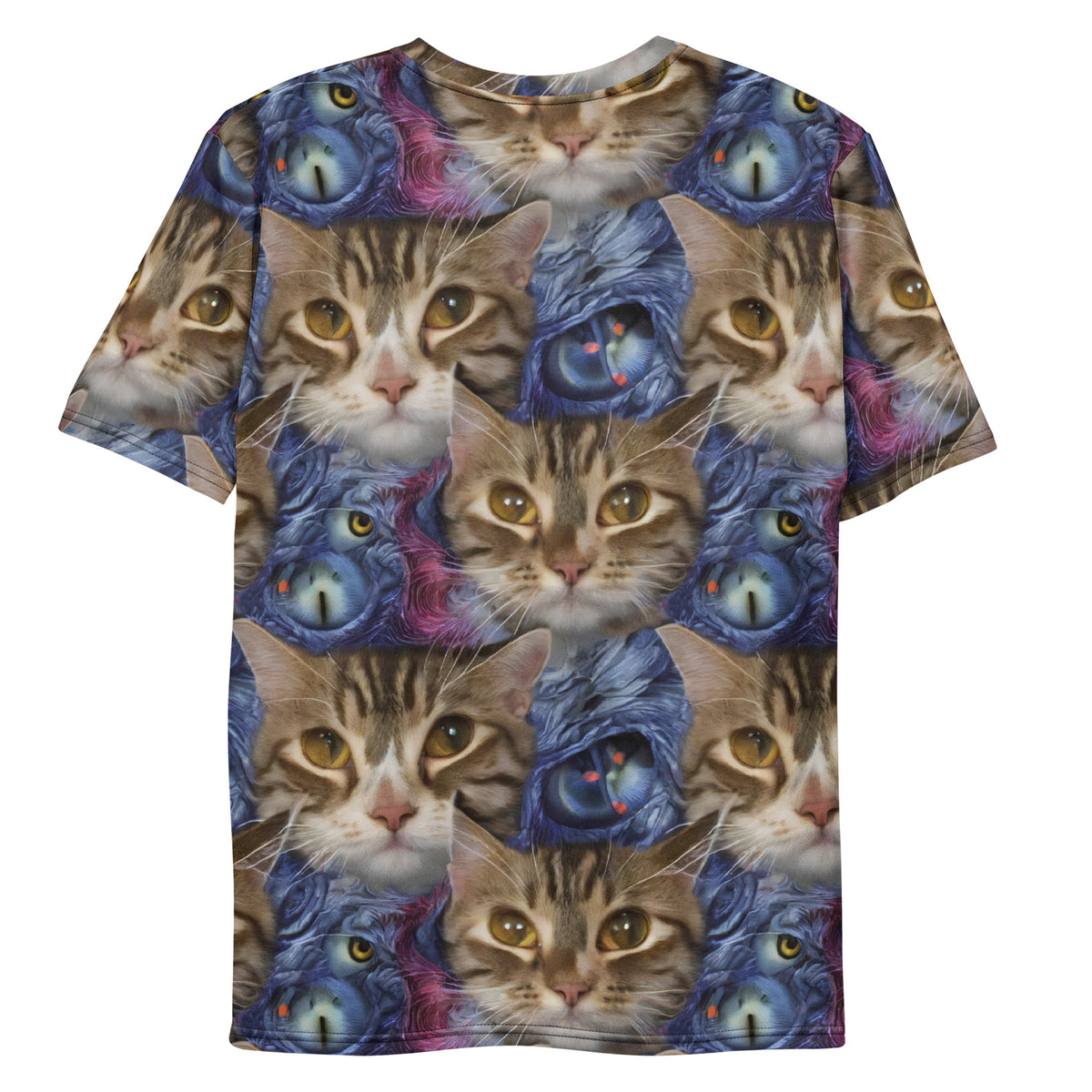 Men's Crew Neck T-Shirt - Feline Fantasy