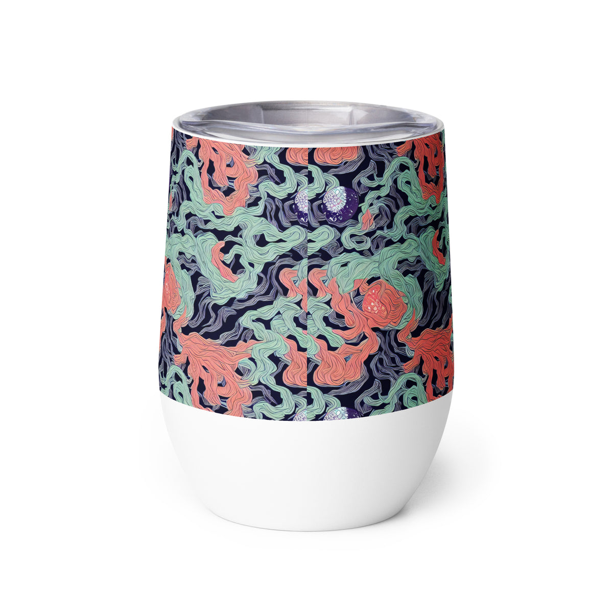 Wine Tumbler - Cosmic Coral