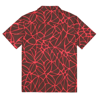 Button Shirt - Scarlet Vines