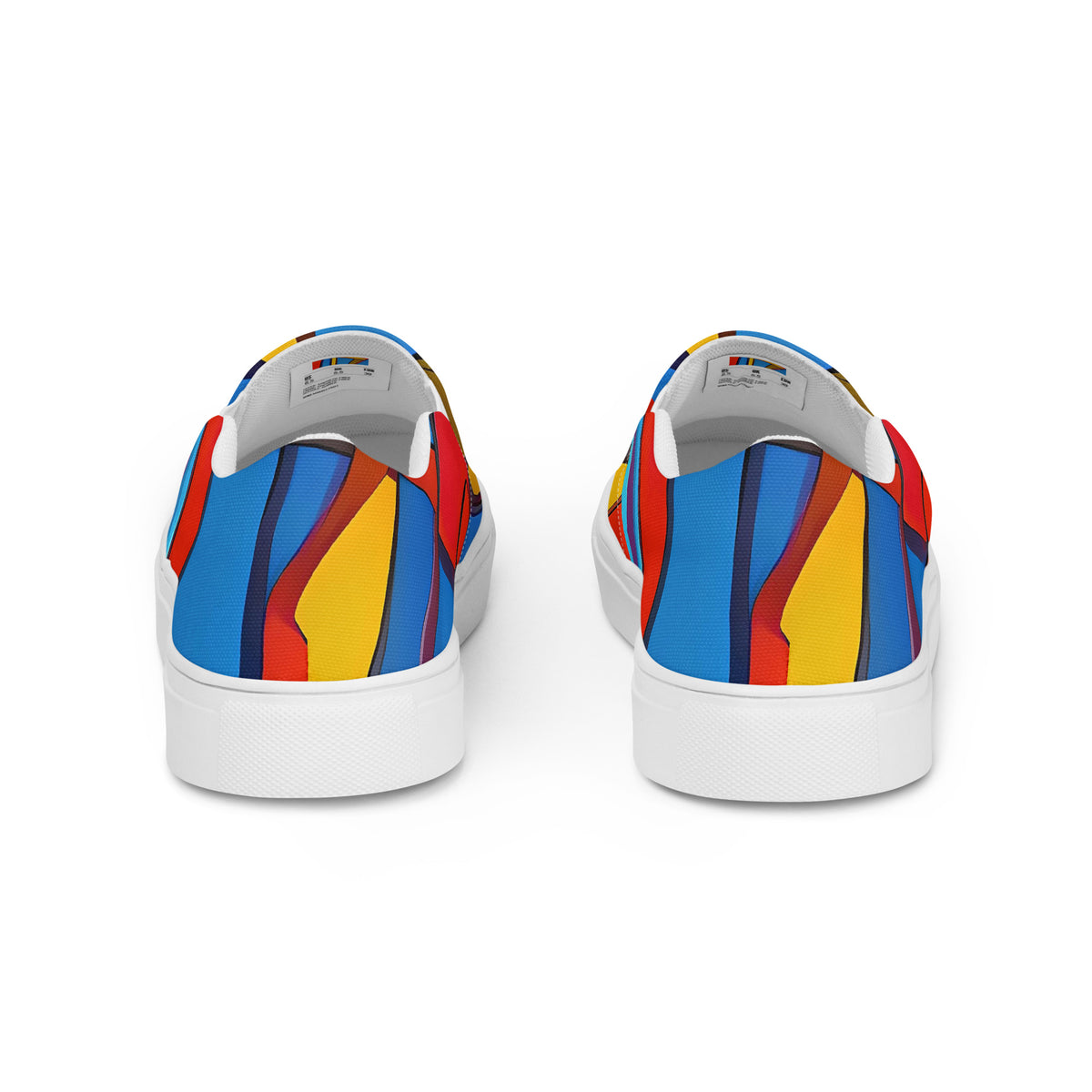Women's Slip-On Canvas Shoes - Mondrian Maze