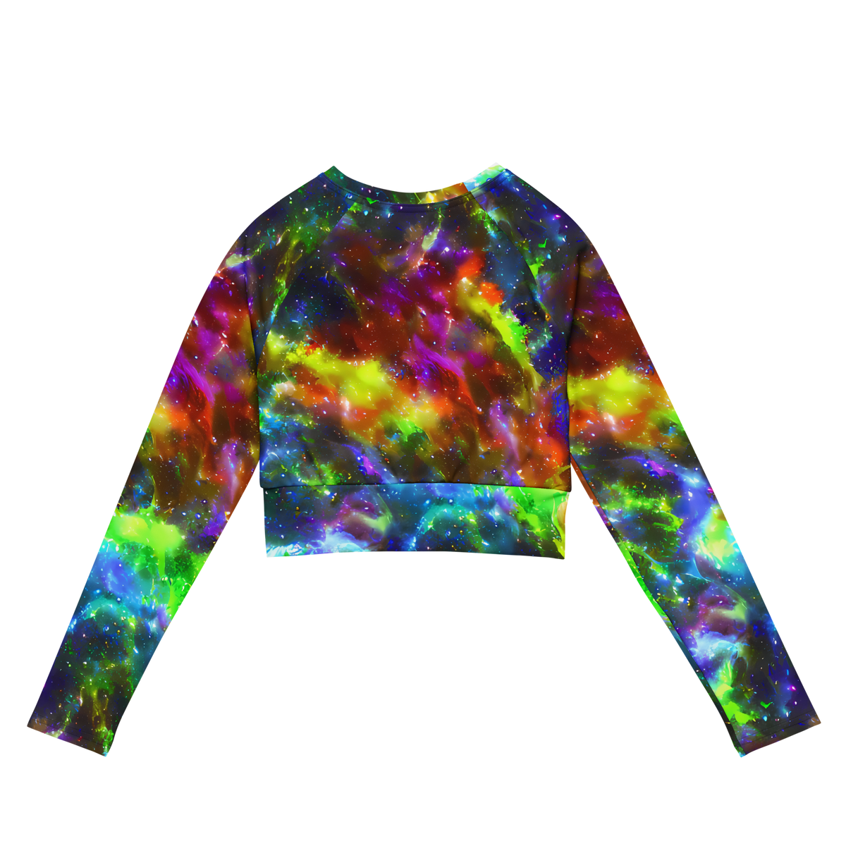 Long Sleeve Crop Top - Neer Nebula