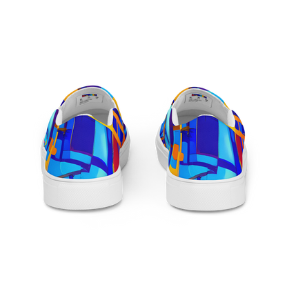 Men's Slip-On Canvas Shoes - Radiant Labyrinth