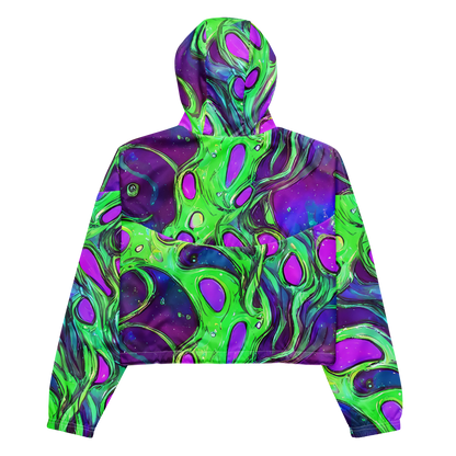 Women's Cropped Windbreaker - Funky Mutation