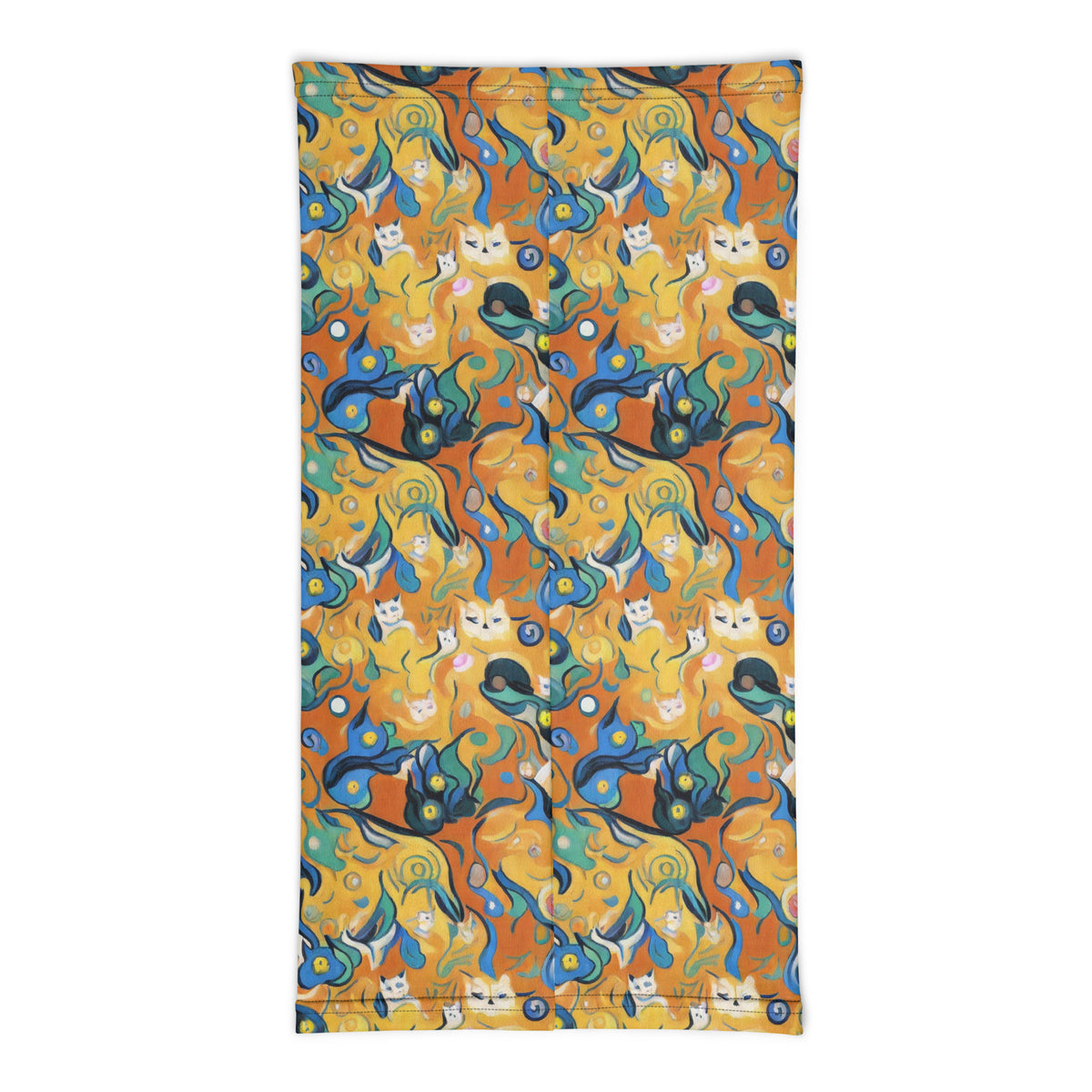 Neck Gaiter - Whimsical Feline Dance