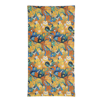 Neck Gaiter - Whimsical Feline Dance