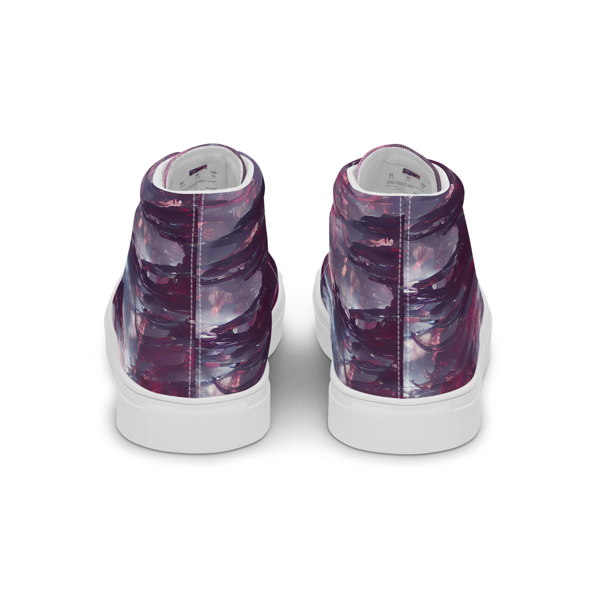 Women's High Top Canvas Shoes - Twilight Fortresses