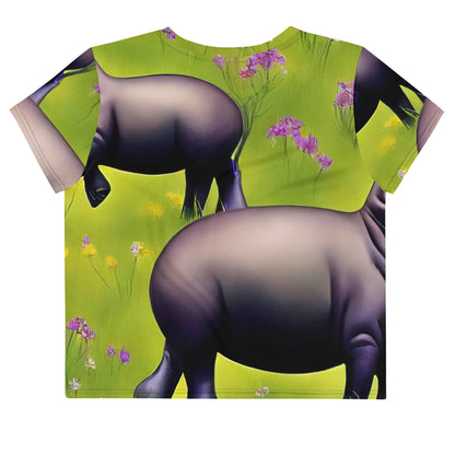 Women's Crop Tee - Verdant Safari