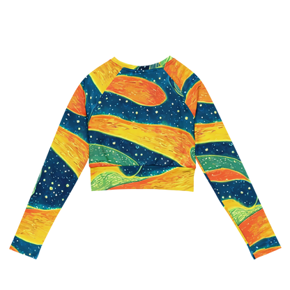 Long Sleeve Crop Top - Celestial Harmony