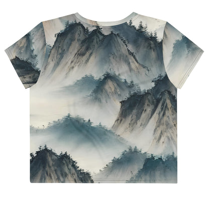 Women's Crop Tee - Misty Peaks