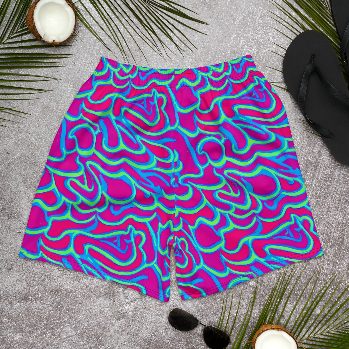 Men's Athletic Shorts - Aquatic Ember